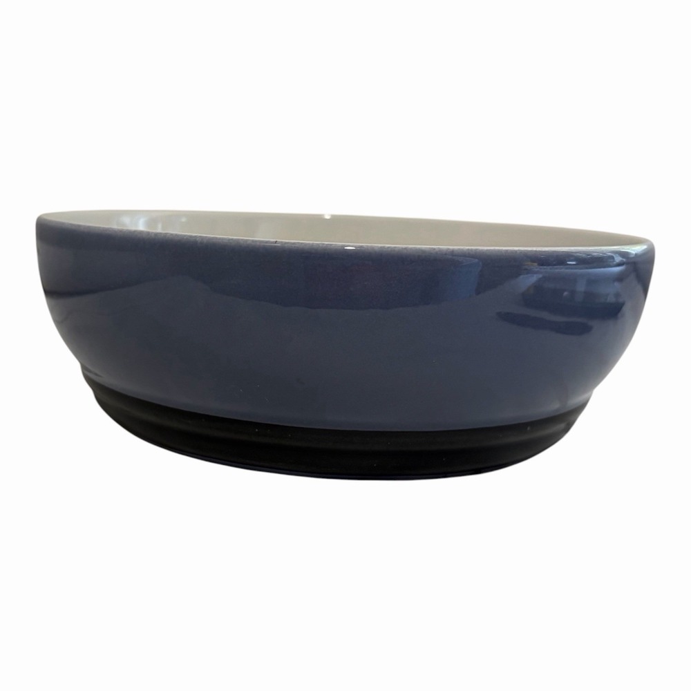 Pfaltzgraff Stoneware Serving Bowl 1.5 Quart Mystic Blue Gray 8.75" Vintage EUC